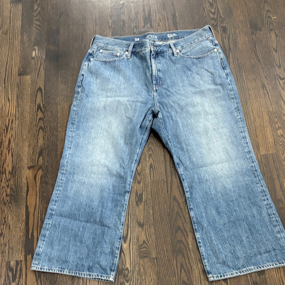 J. Crew Medium Blue Kick-Out Jeans ‘84 reissue